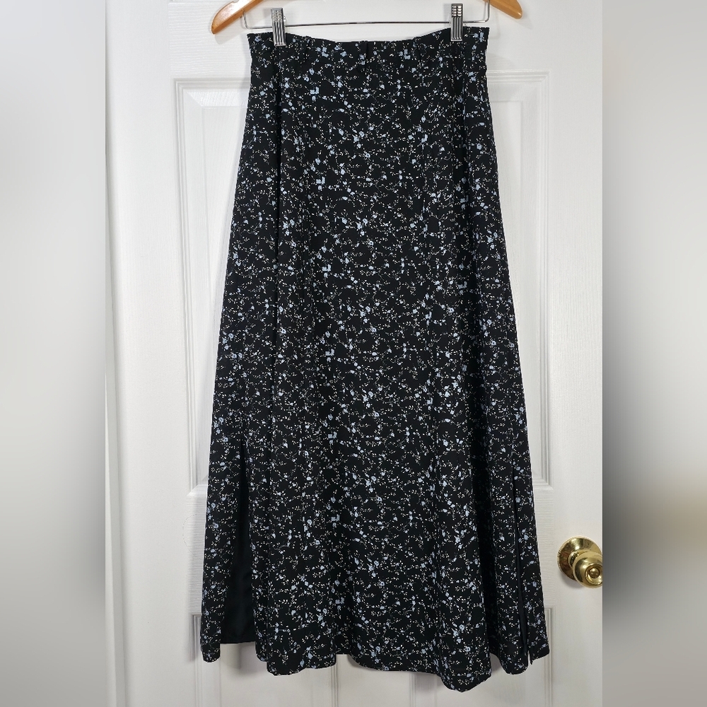 Taylor Black and White Floral Maxi Skirt - Picture 3 of 7